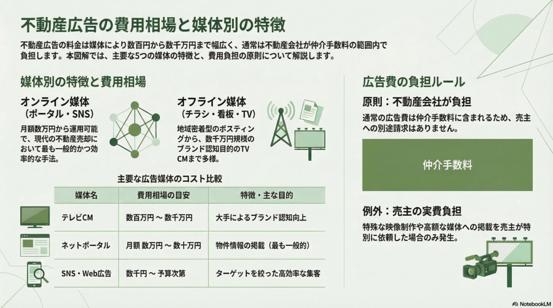不動産広告の費用相場と媒体別の特徴