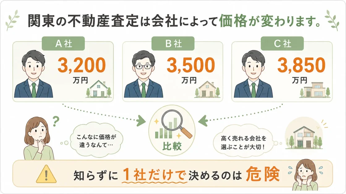 関東の不動産査定は会社によって価格が変わります②