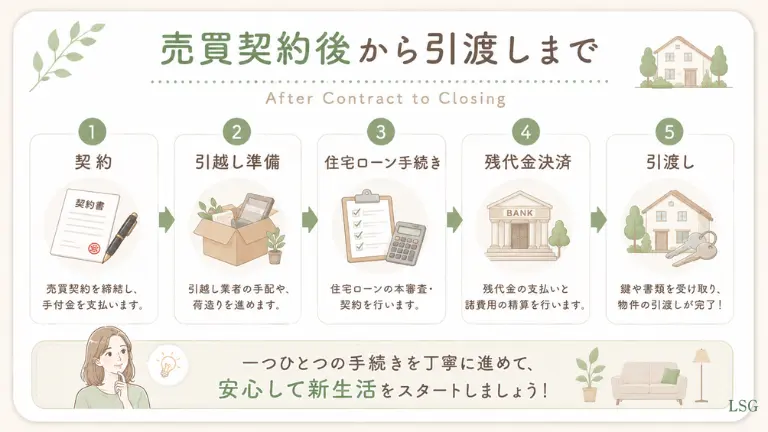売買契約後から引渡しまで