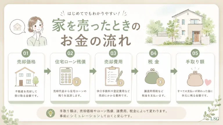 家を売ったときのお金の流れ