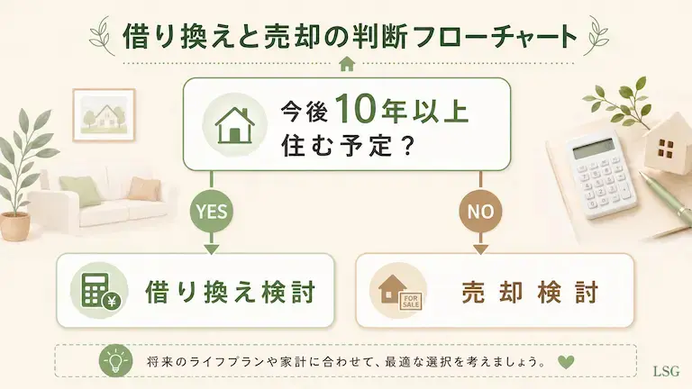 借り換えと売却の判断フローチャート