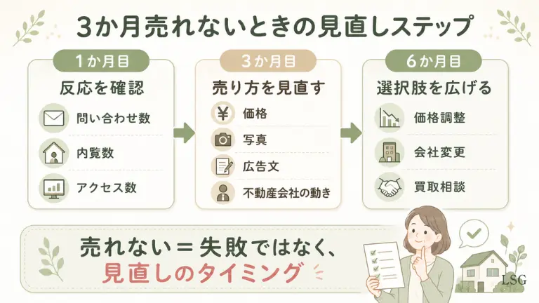 3か月売れないときの見直しステップ