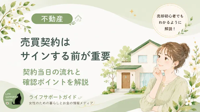 売買契約はサインする前が重要.。契約当日の流れと確認ポイントを解説