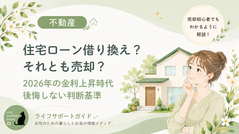 住宅ローン借り換え?それとも売却?2026年金利上昇時代後悔しない判断基準